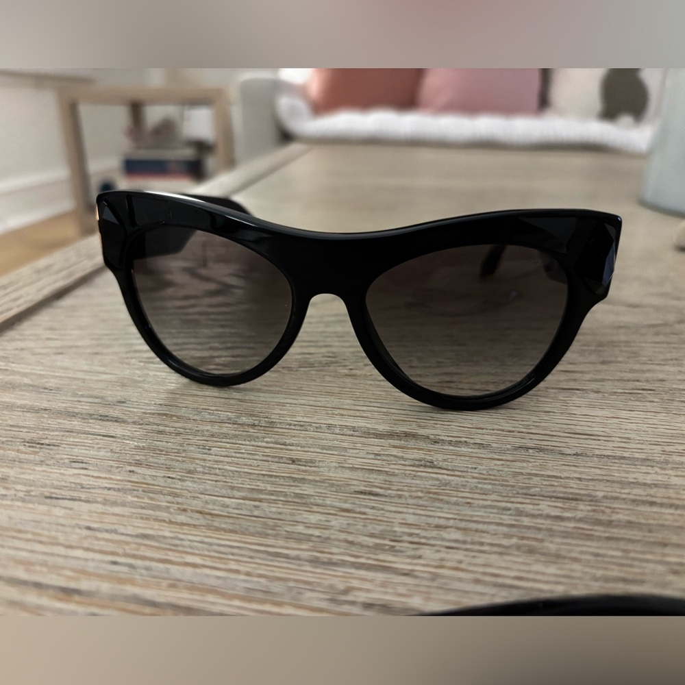 Ltd Edition Prada Black Sunglasses w/Jeweled Accents